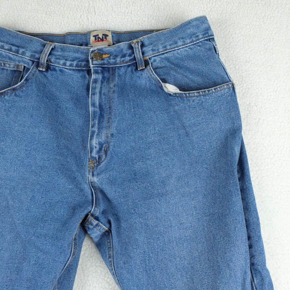 Men's Straight Vintage Jeans - Blue - Picture 2 of 9